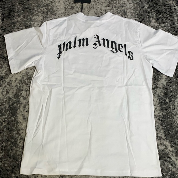 Palm Angels Broken Palm Tree White T-Shirt Men’s Size Large - Picture 2 of 2
